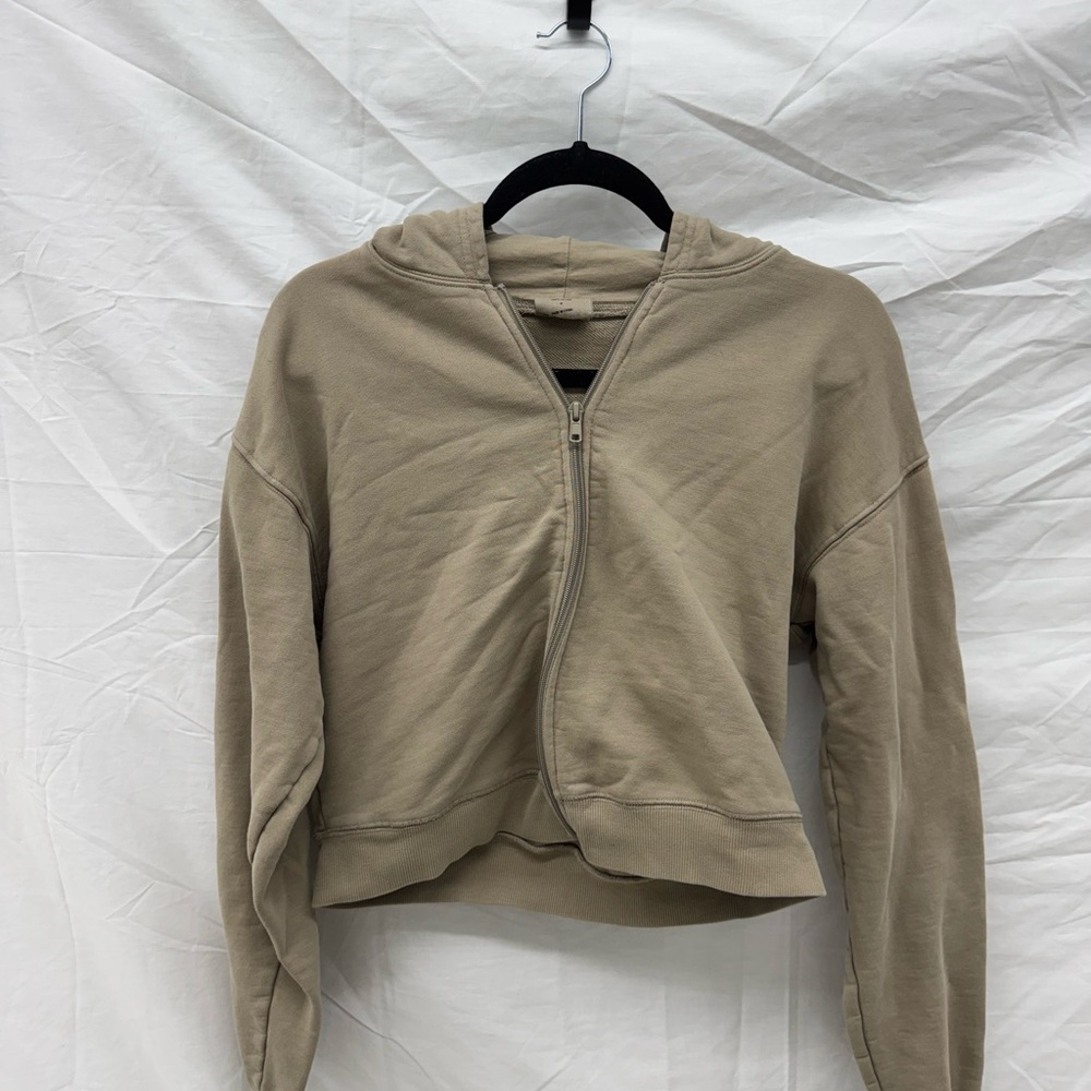 SKIMS The Zip Up Cropped Hoodie